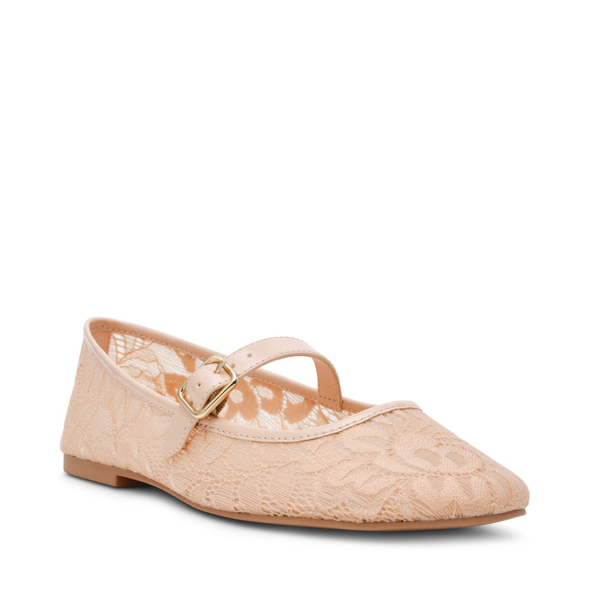 Wildflower-L Women's Blush Lace Ballerinas