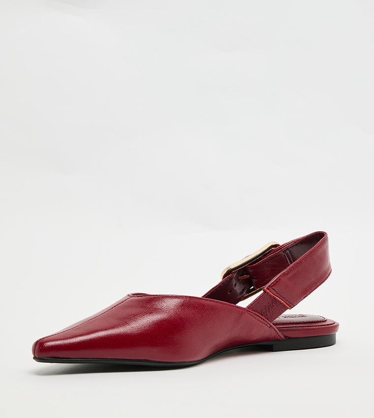 Sianna Women's Red Leather Heels - view 3