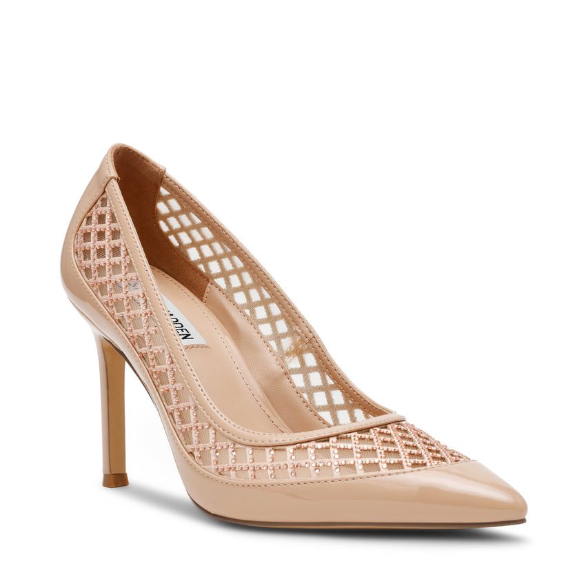 Saxxon Women's Blush Patent Sandals