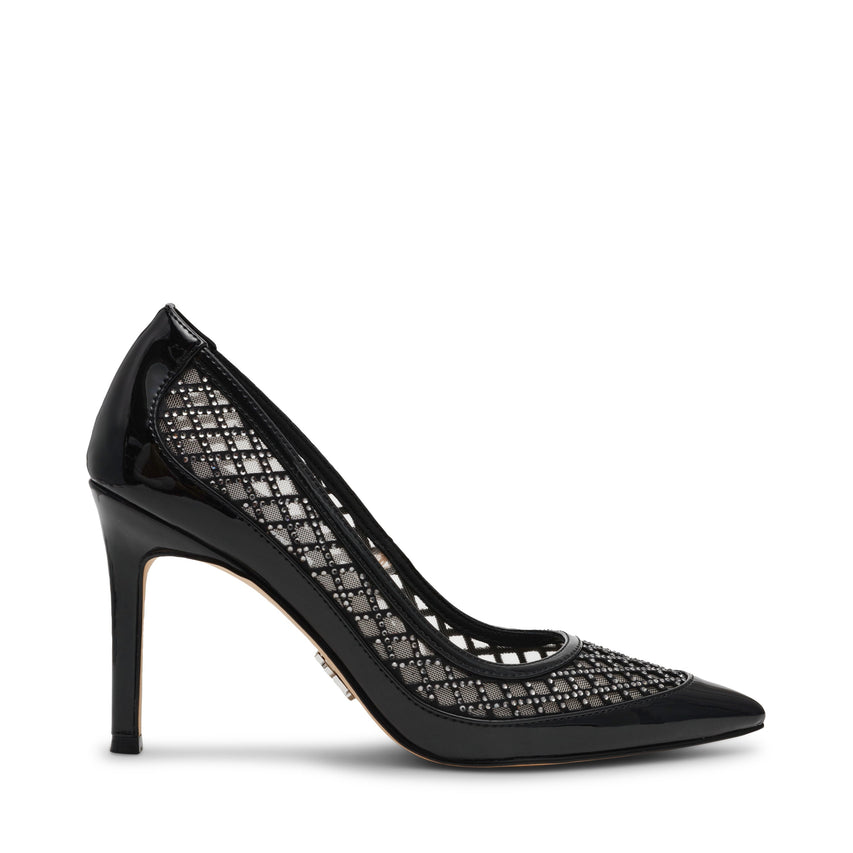 Saxxon Women's Black Patent Sandals - view 4
