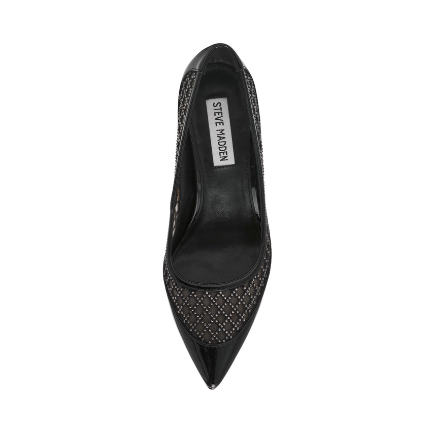 Saxxon Women's Black Patent Sandals - view 6