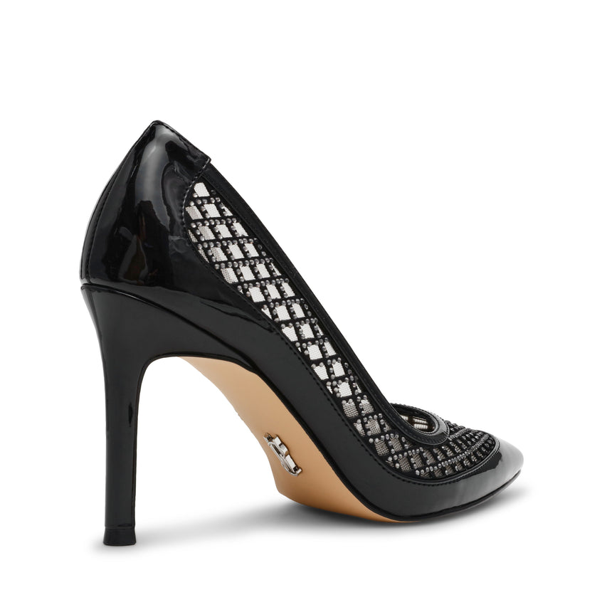 Saxxon Women's Black Patent Sandals - view 5