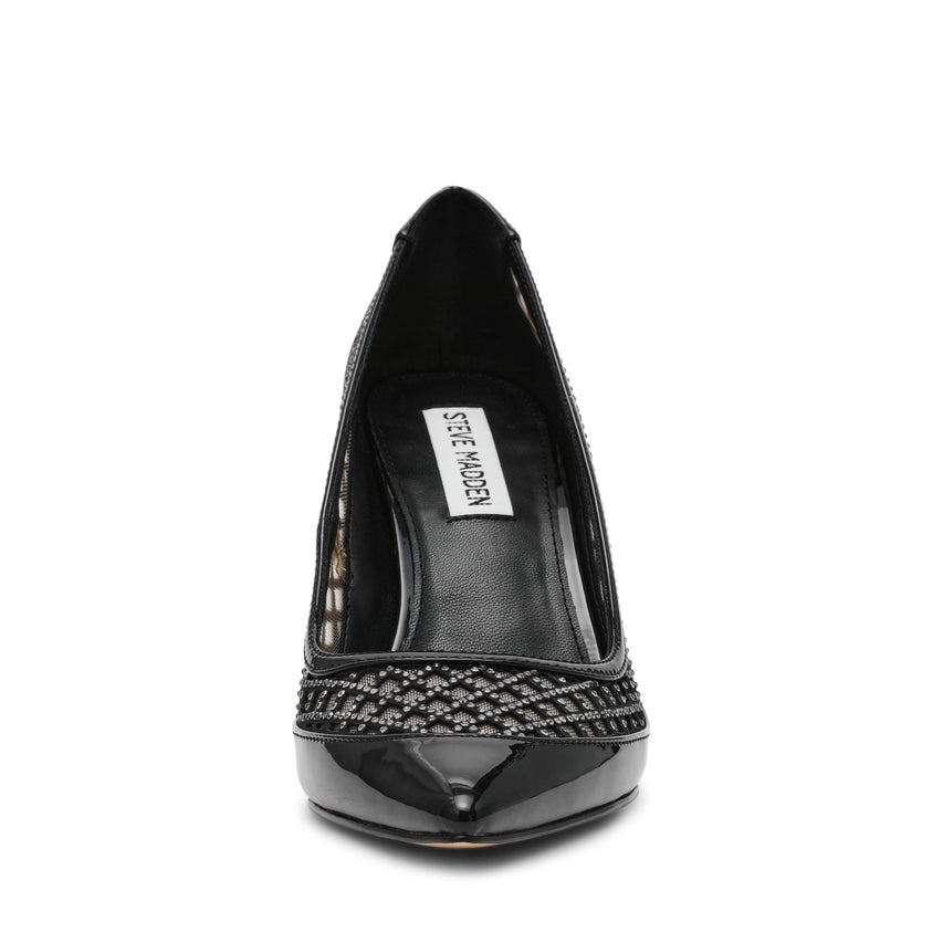 Saxxon Women's Black Patent Sandals - view 8