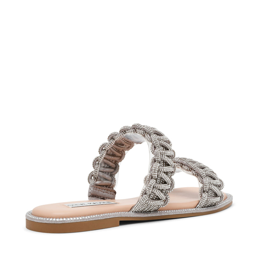 Nyssa Women's Silver Flat Sandals - view 2