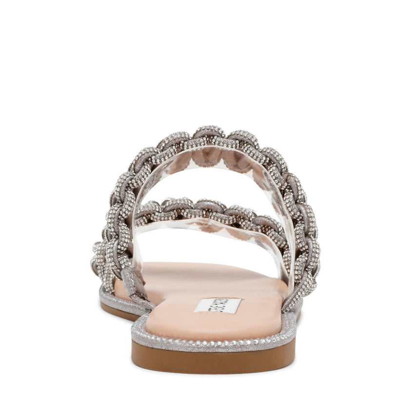 Nyssa Women's Silver Flat Sandals - view 5