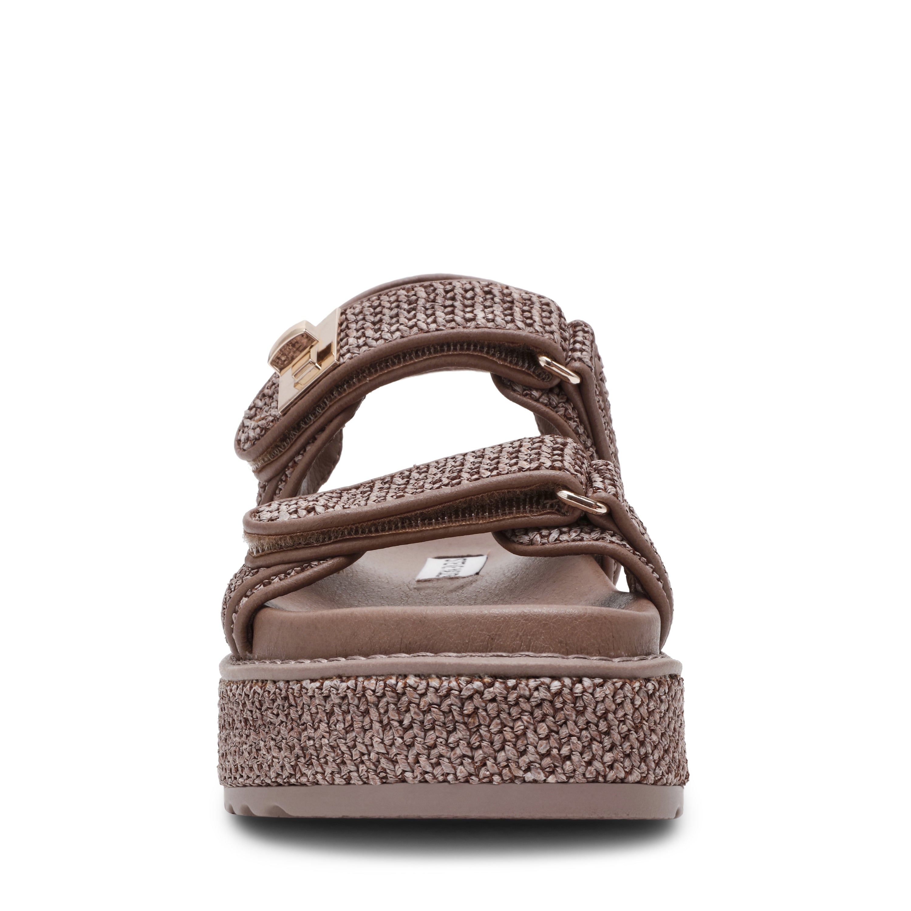 Bigmona Women's Charcoal Flat Sandals - view 6