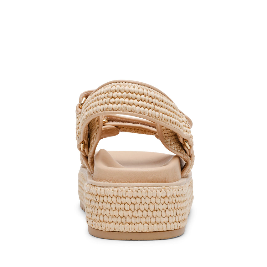 Bigmona Women's Natural Flat Sandals - view 4