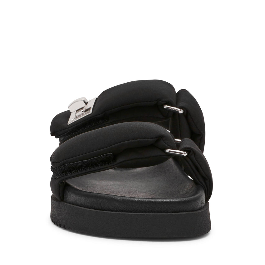 Monat Women's Black/Nylon Flat Sandals - view 5