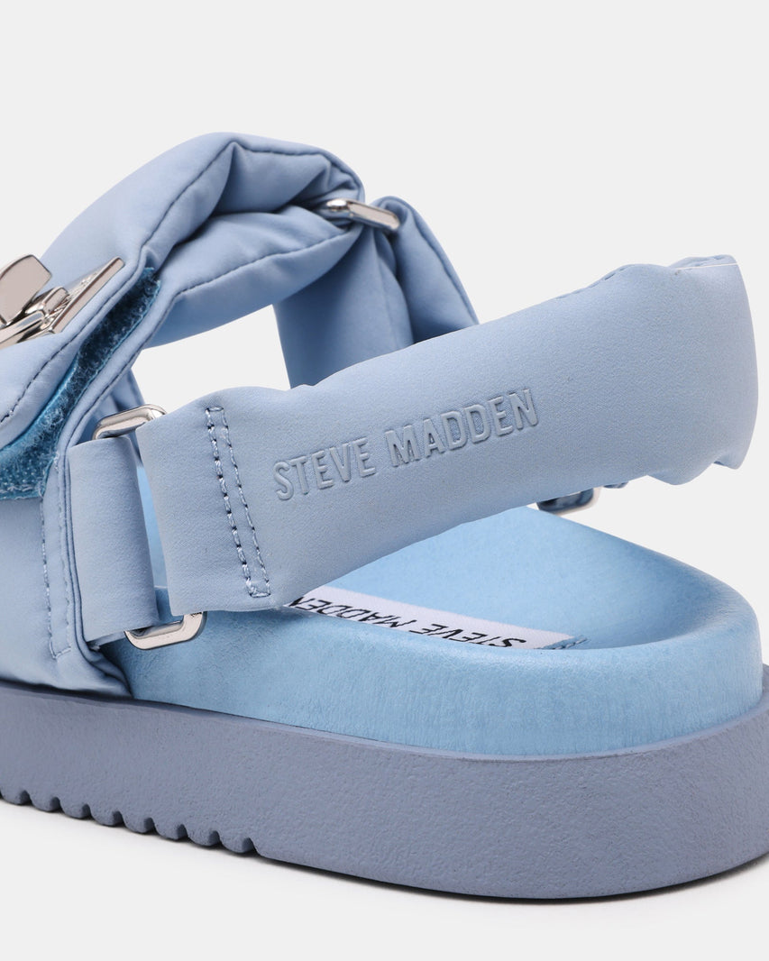 Monat Women's Blue Nylon Flat Sandals - view 9