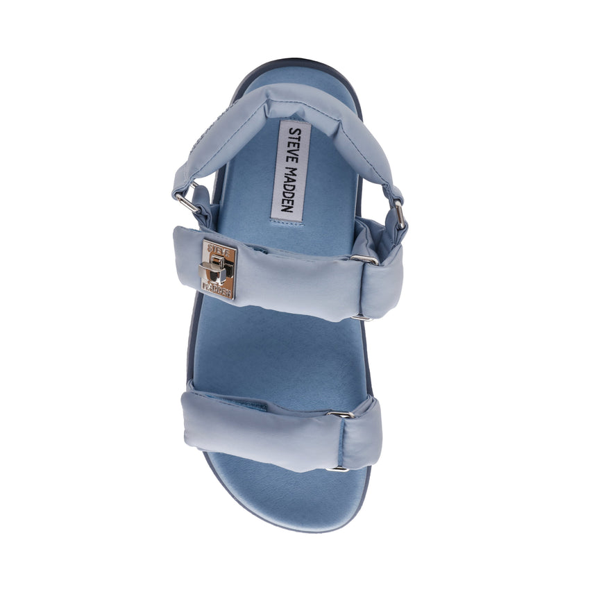 Monat Women's Blue Nylon Flat Sandals - view 5
