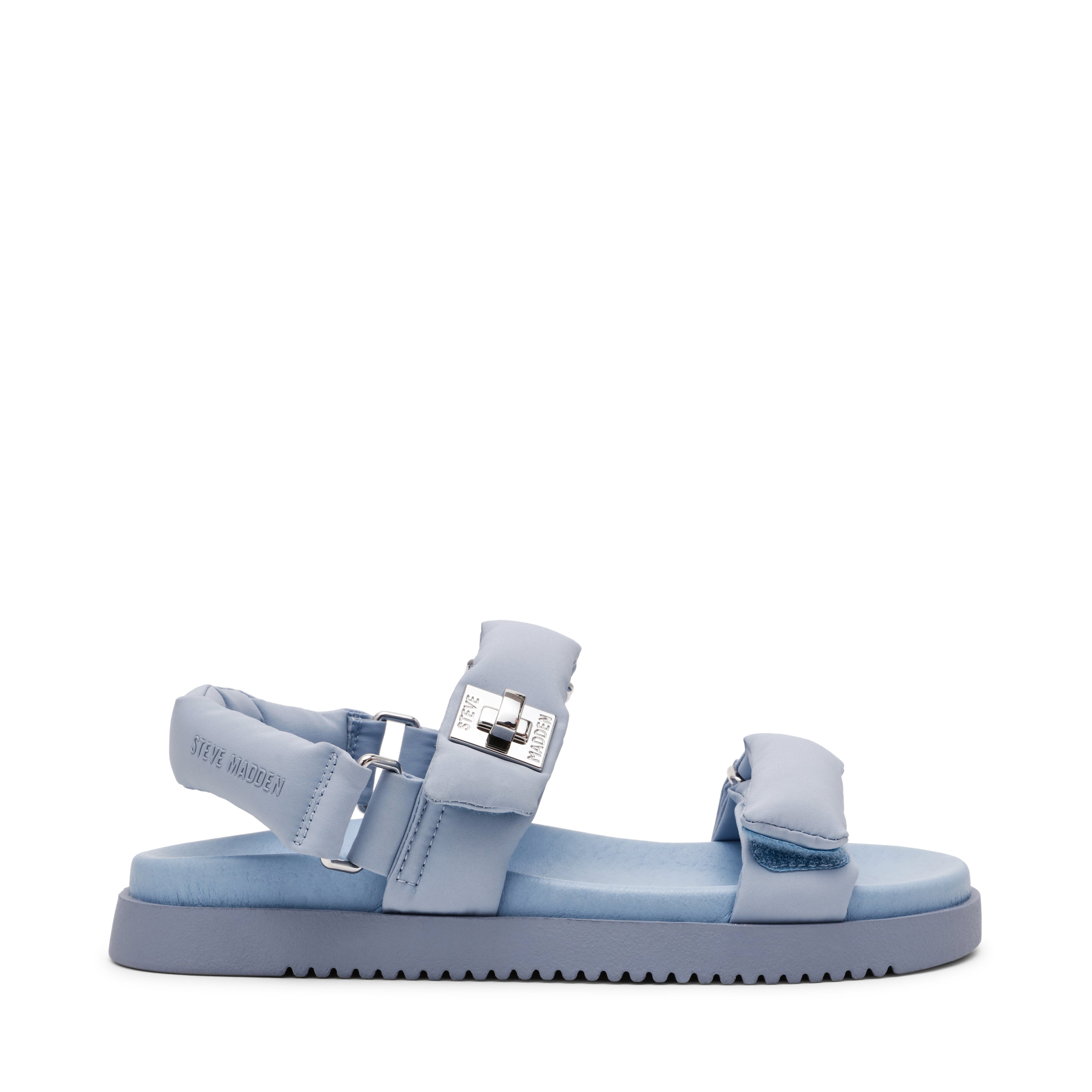 Monat Women's Blue Nylon Flat Sandals - view 8