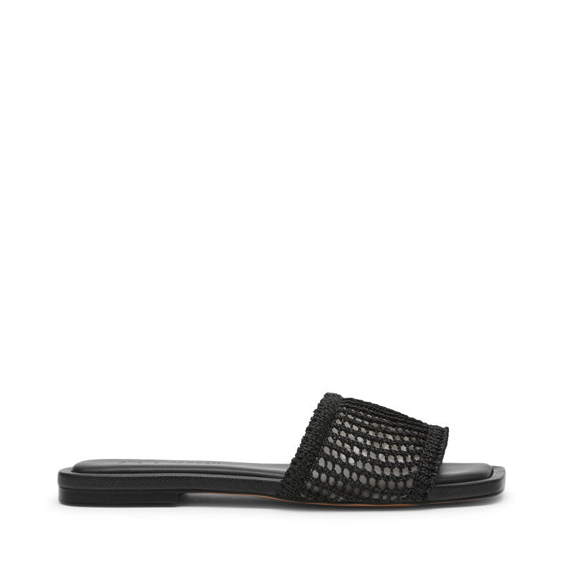 Lazzo Black Women's Flat Sandals - view 2