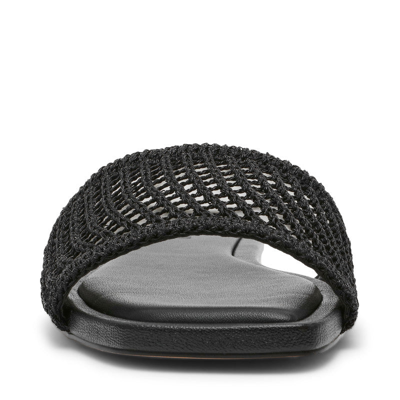 Lazzo Black Women's Flat Sandals - view 5