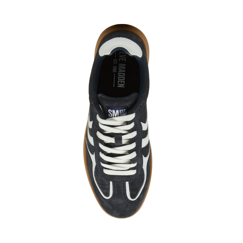 Carson Men's Navy Suede Sneakers - view 2