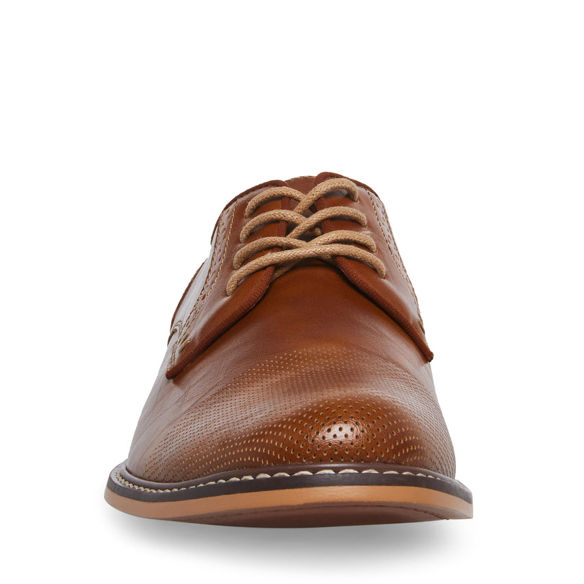 M-Alk Men's Cognac Formal Shoes - view 3