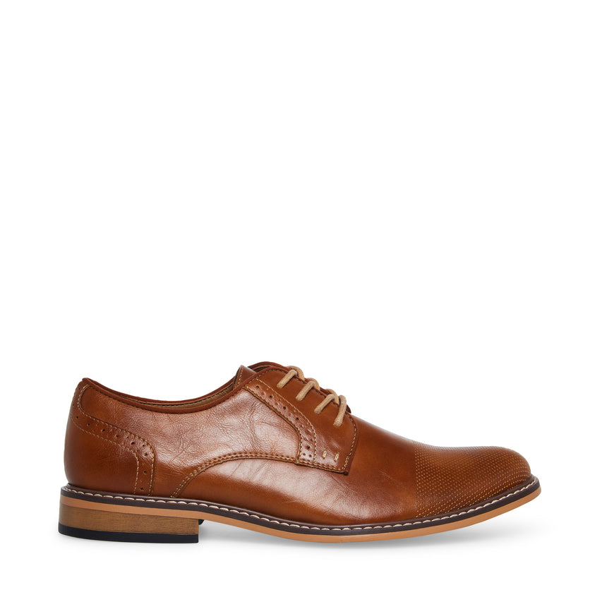 M-Alk Men's Cognac Formal Shoes