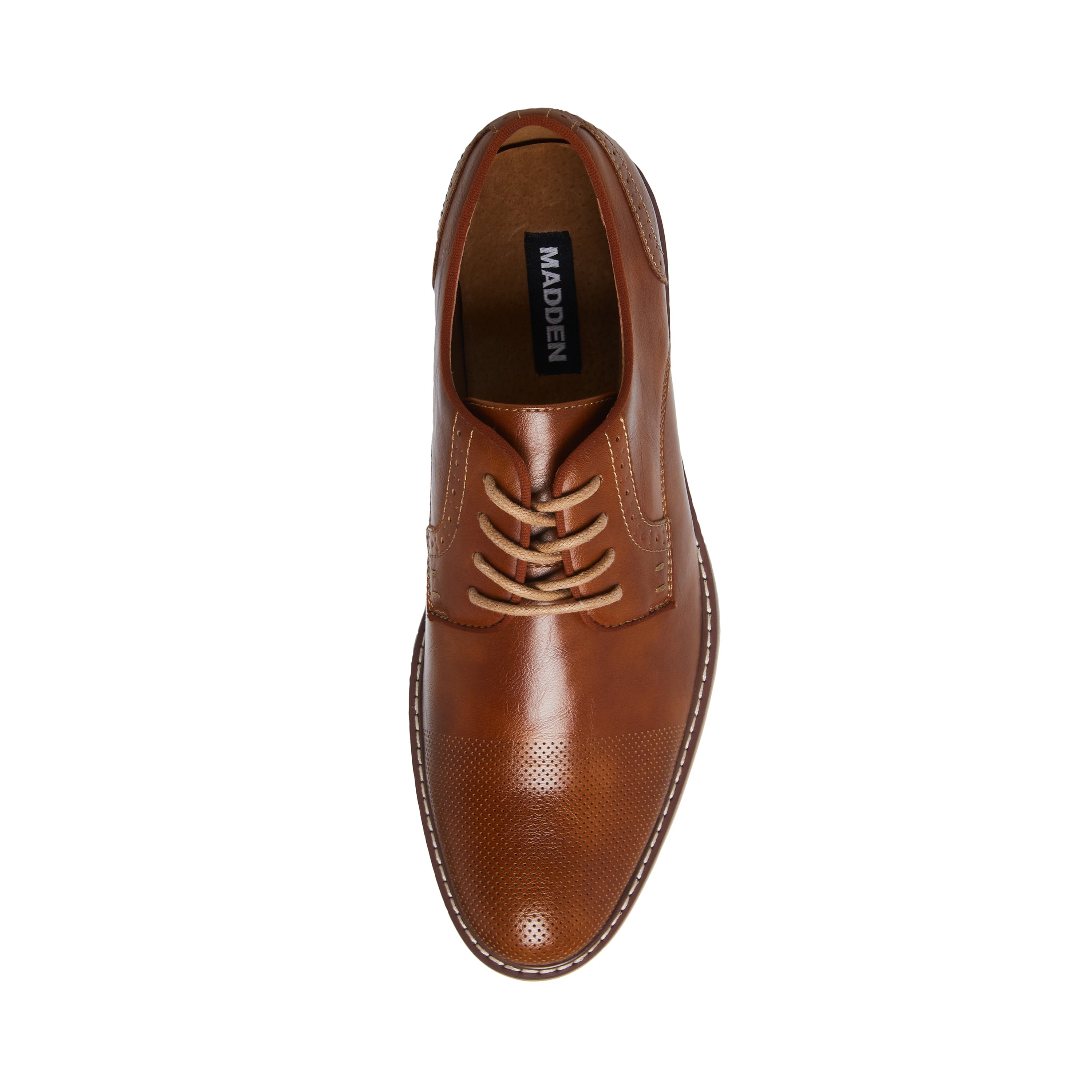 M-Alk Men's Cognac Formal Shoes - view 4