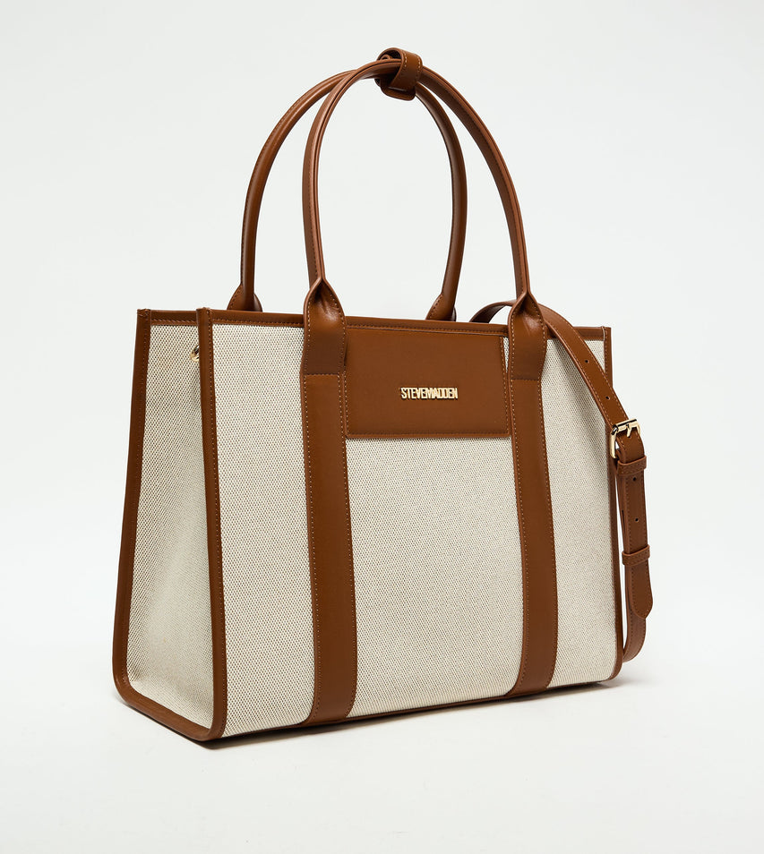 Minimalist Women's Brown Tote Bag