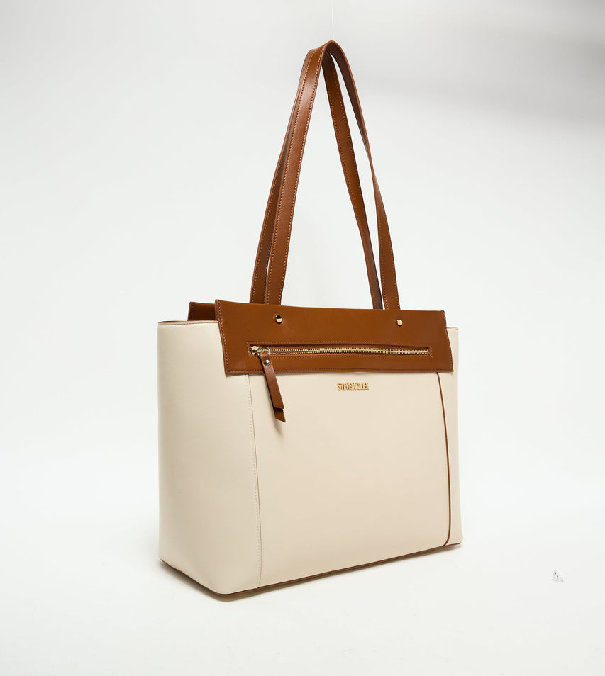 Minimalist Women's Brown Tote Bag
