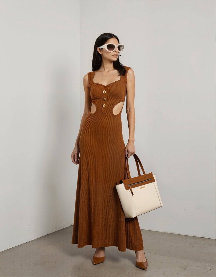 Minimalist Women's Brown Tote Bag - view 2