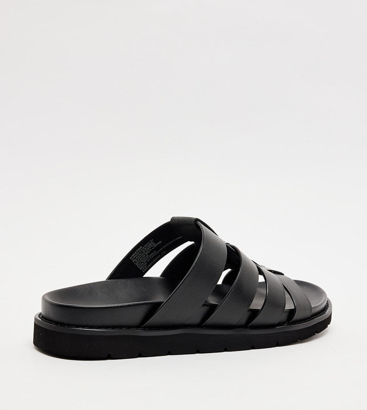 Ankaraa Black Men's Casual Sandals - view 3