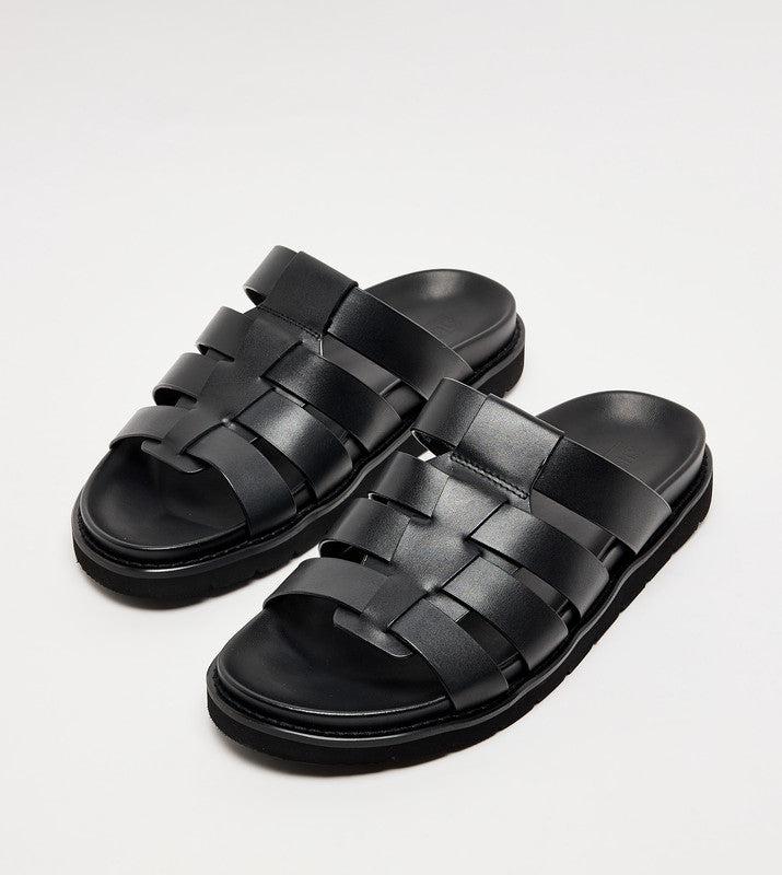 Ankaraa Black Men's Casual Sandals - view 5