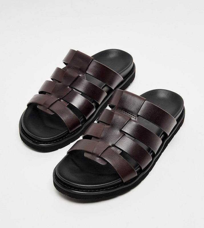 Ankaraa Brown Men's Casual Sandals - view 5