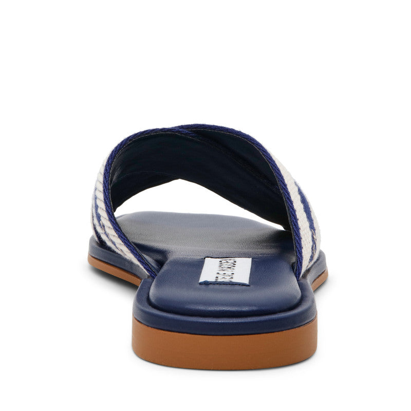Arrows Navy Blue Women's Flat-Evening Sandals - view 3