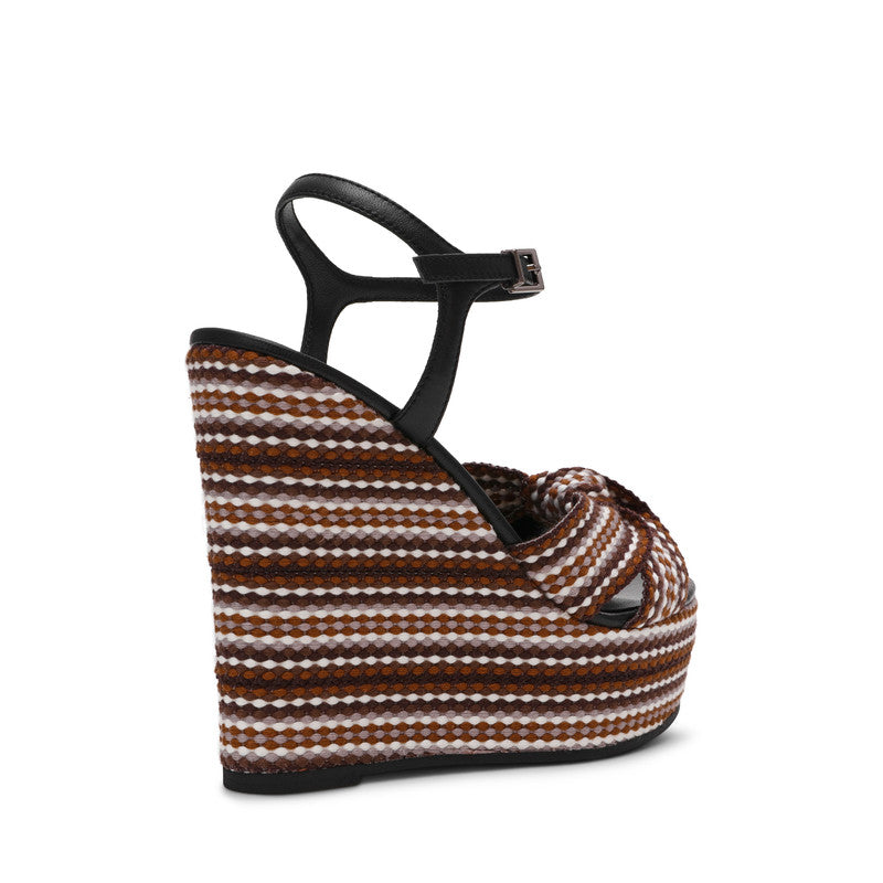 Aztec Black Multicolor Women's Wedge Sandals - view 2
