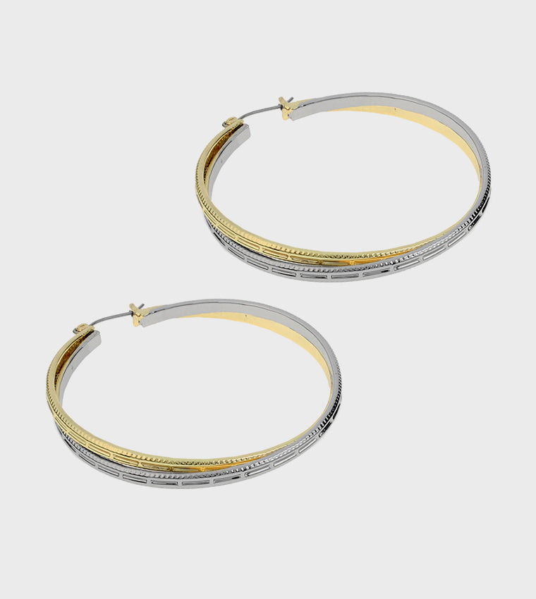 Double Crossed Hoop Women's Multi Earrings - view 3