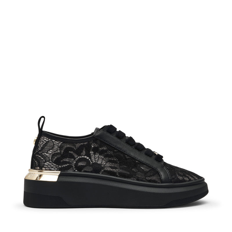 Glacial-L Women's Black Lace Sneakers