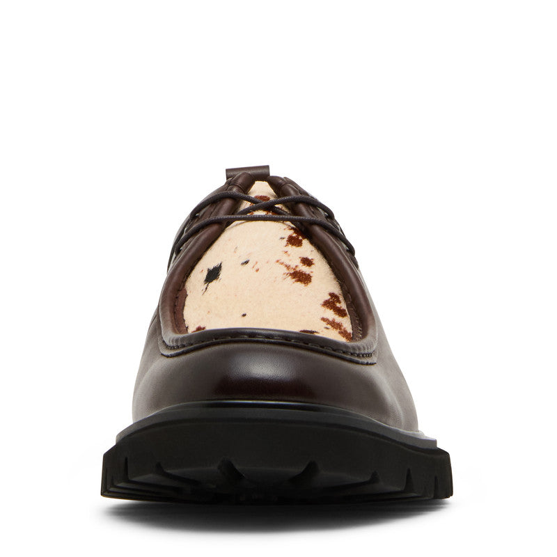 Hulver Men's Brown Polka Dot Formal Shoes - view 4