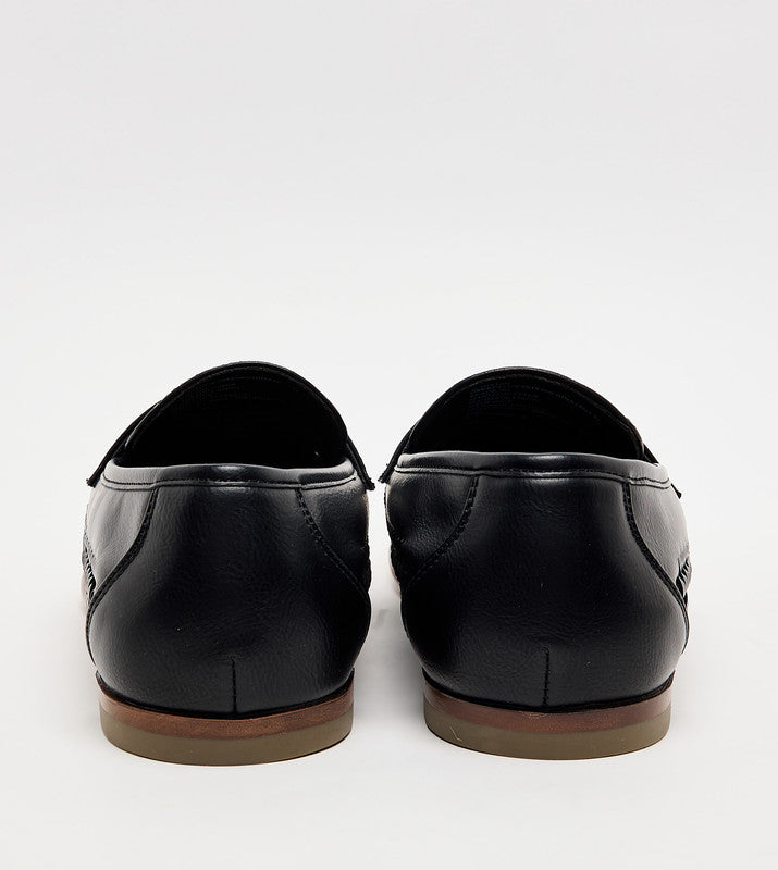 M Josten Black Men's Slip On Dress Shoes - view 4