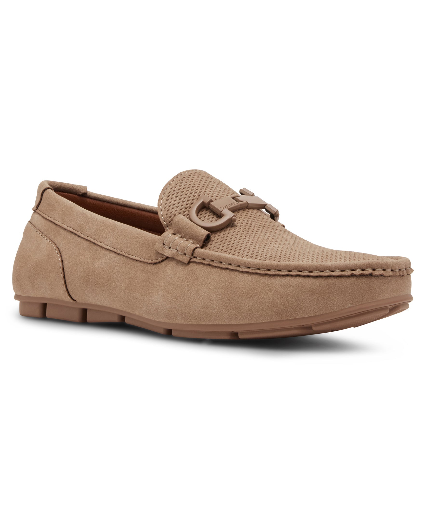 M-Seallo Men's Taupe Suede Loafers