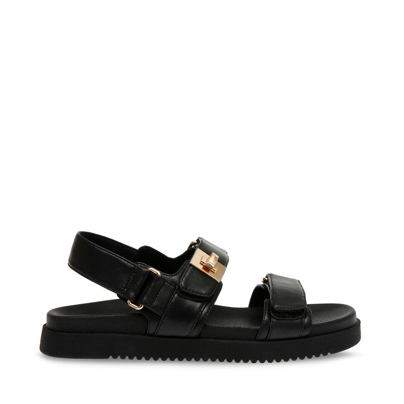 Mona Black Women's Flat Sandals - view 2