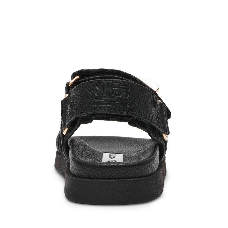 Mona Black Women's Flat Sandals - view 4