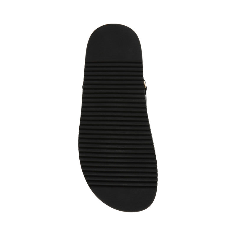 Mona Black Women's Flat Sandals - view 5