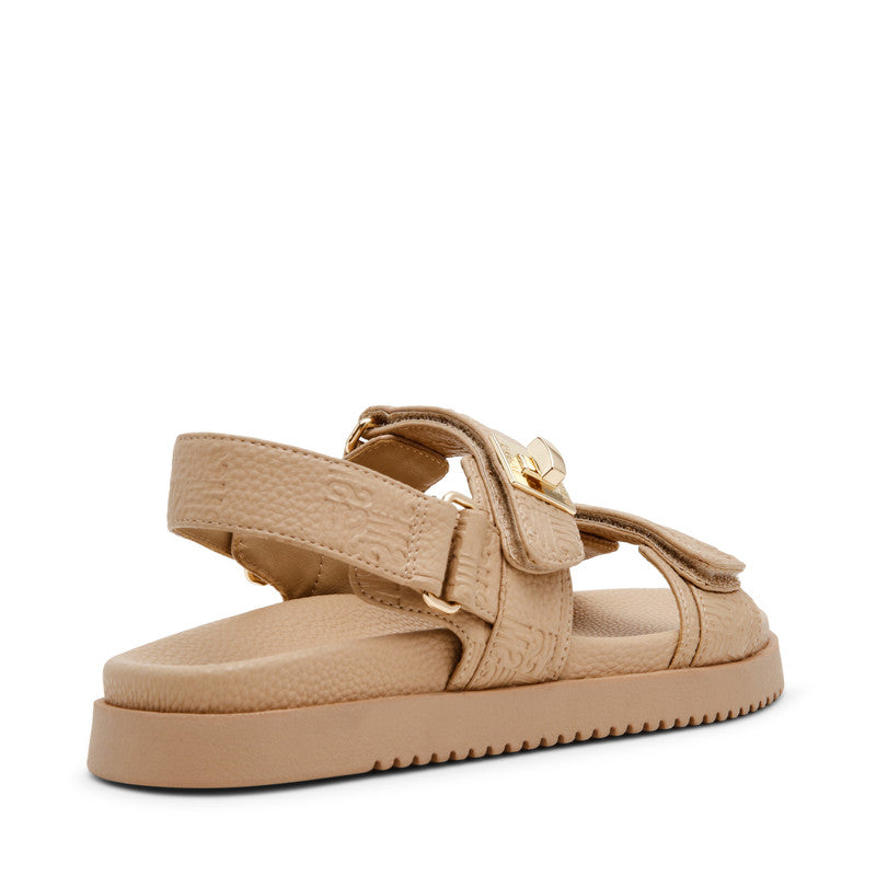Mona-Sm Light Brown Women's Flat-Casual Sandals - view 2