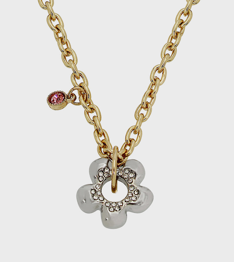 Flower Women's Multi Short Pendant - view 2