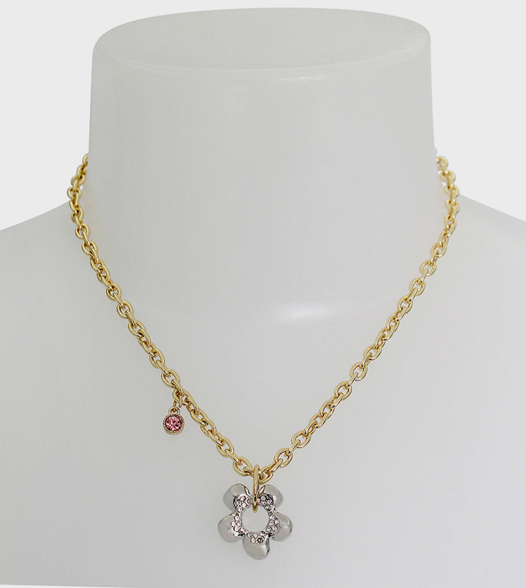 Flower Women's Multi Short Pendant - view 4