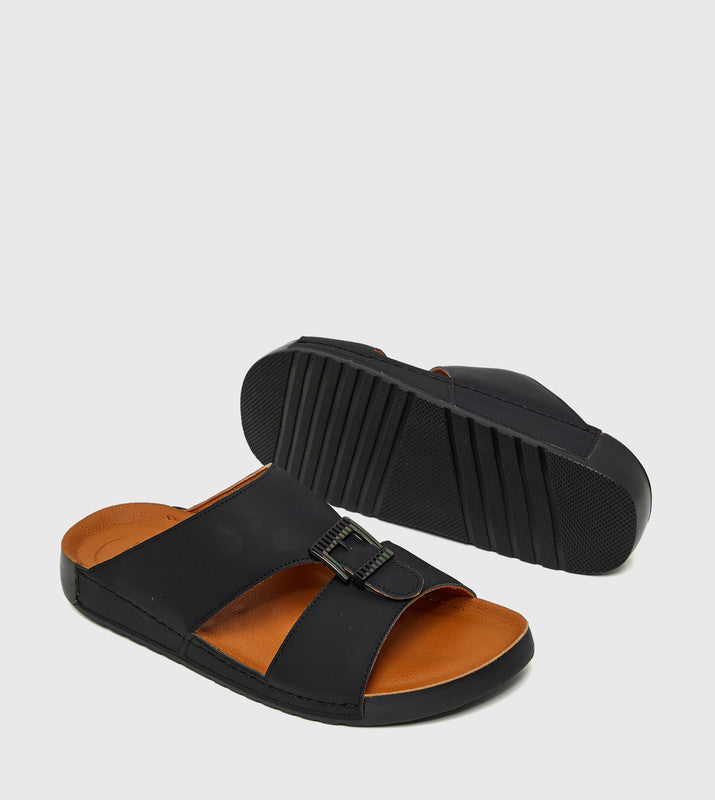 SNOL Black Men's Comfort Sandals - view 5