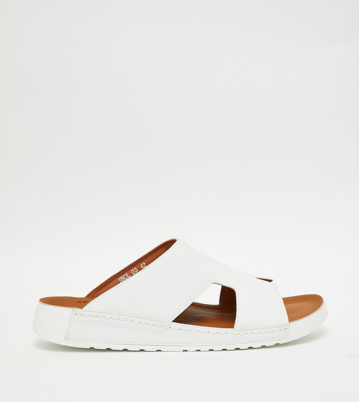 SNOL White Men's Comfort Sandals