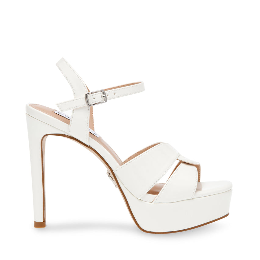 Lavisher Women's White Heels