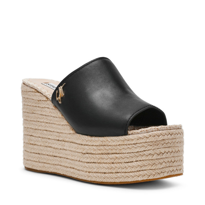 Cruzur Black Women's Wedges