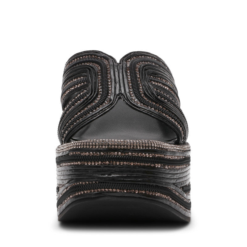 Justice Women Black Wedges - view 4