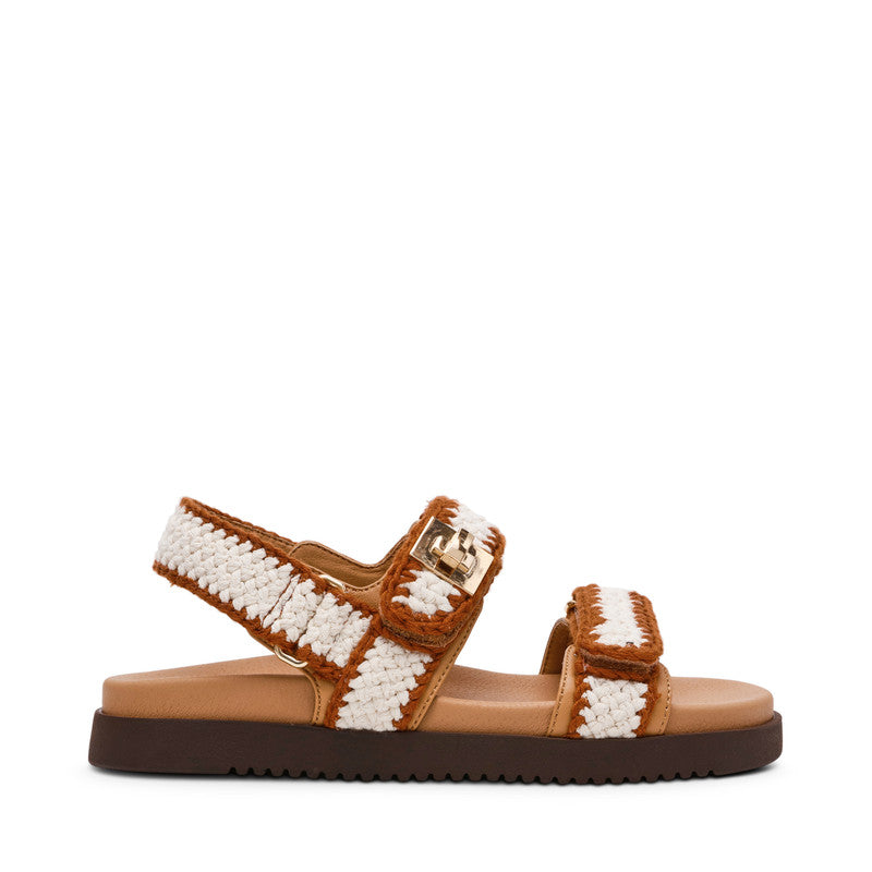 Mona-M Light Yellow Women's Flat-Casual Sandals - view 5