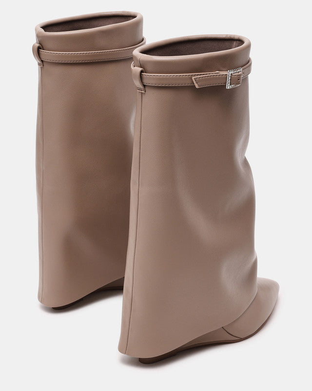 Shocker Women's Taupe Mid-Calf Boots - view 2