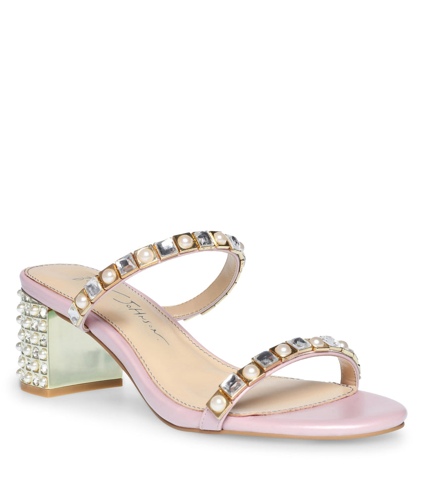 EMBELLISH BLUSH HEELS - view 3
