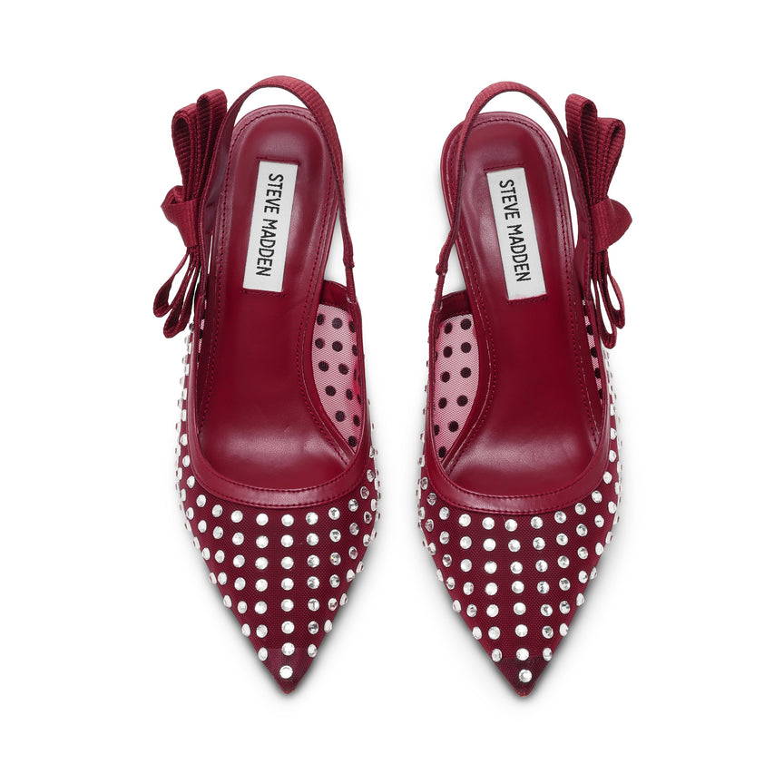 Brylie-R Women's Cherry Red Heels - view 6