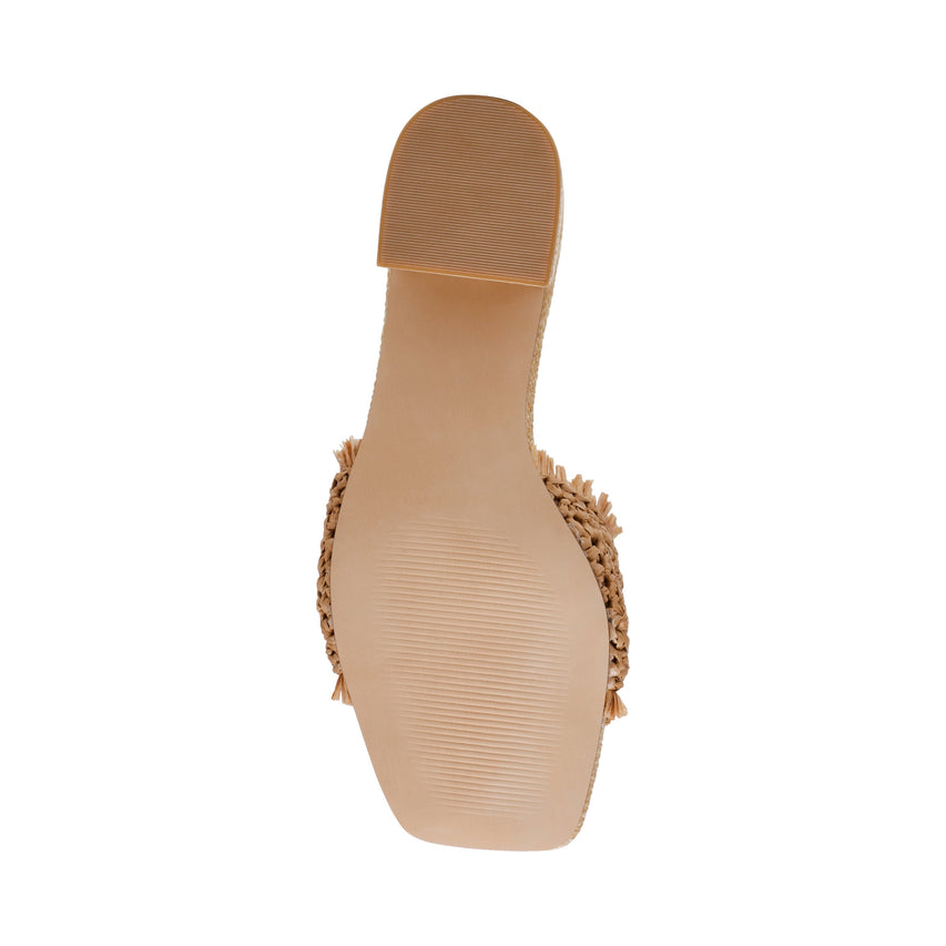 CIENEGA TAN RAFFIA HEELS - view 4